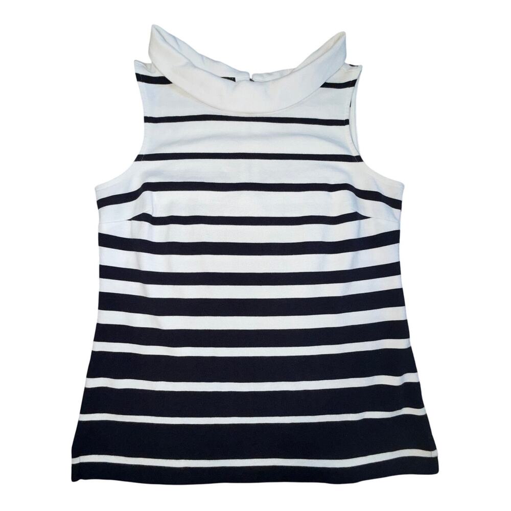 Talbots Portrait Collar Sleeveless Tank Old Money Women's Medium Petite